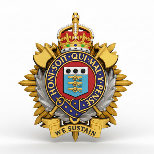 Royal Logistics Corps Cap Badge Kings Crown