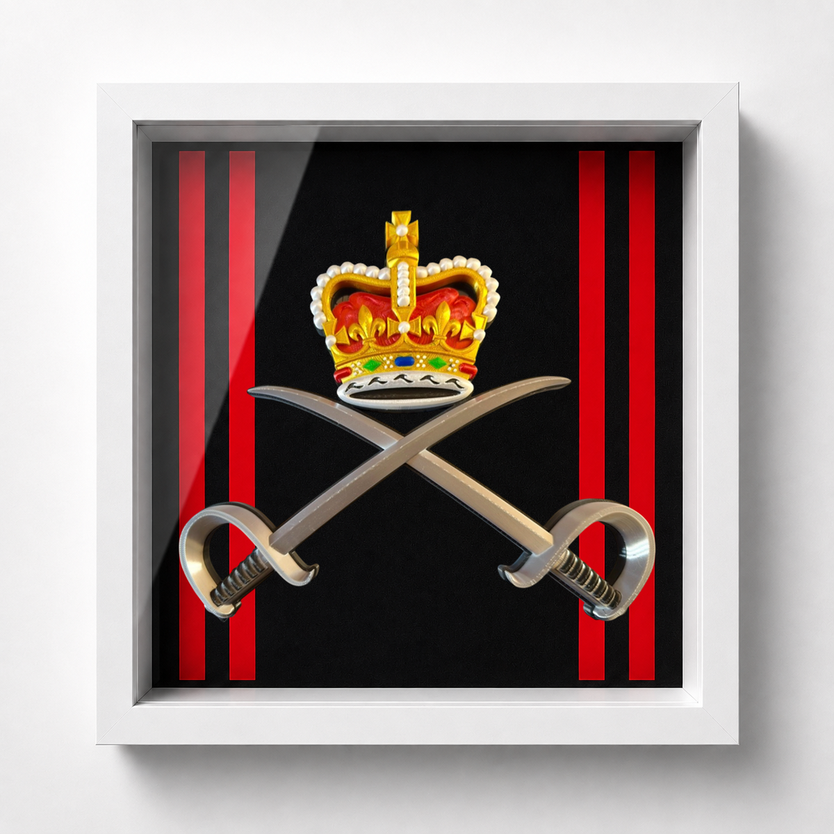Royal Army Physical Training Corps (RAPTC) Cap Badge Display Frame - Precision Military Emblems 