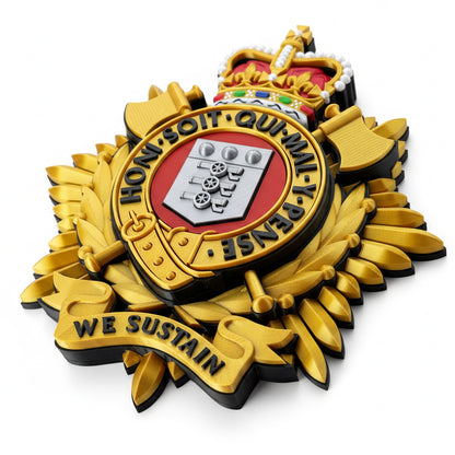 Royal Logistics Corps Cap Badge Queens Crown Officers Variant