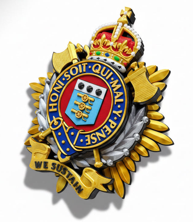 Royal Logistics Corps Cap Badge Kings Crown