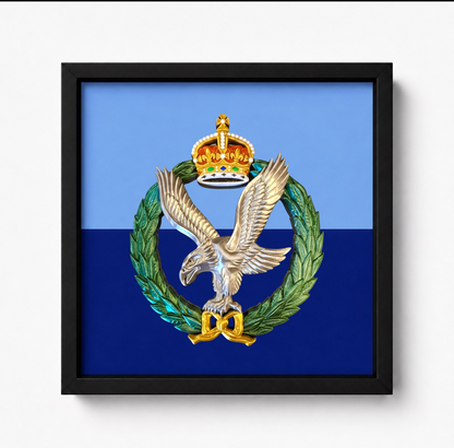 Army Air Corps Cap Badge Display Frame – Military Colour | King's Crown | Officially Licensed - Precision Militar Emblems 