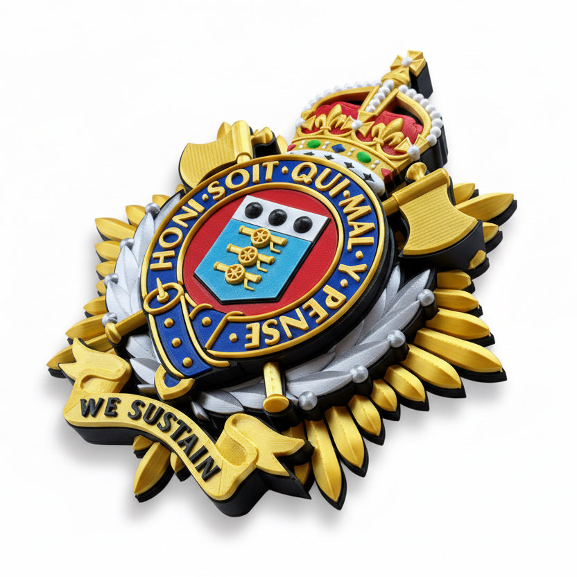 Royal Logistics Corps Cap Badge Kings Crown