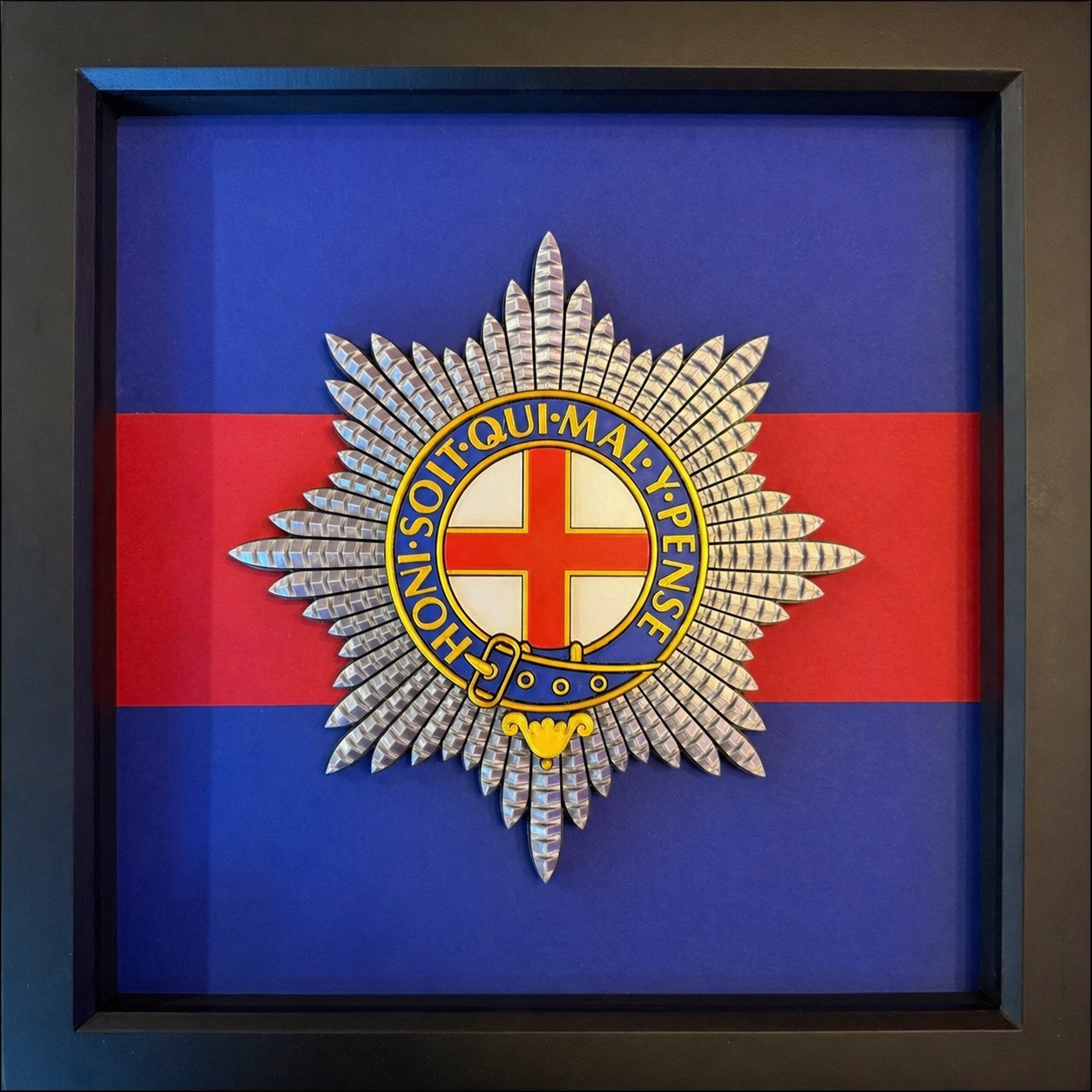 3D Printed Coldstream Guards Cap Badge Display Frame - Precision Military Emblems