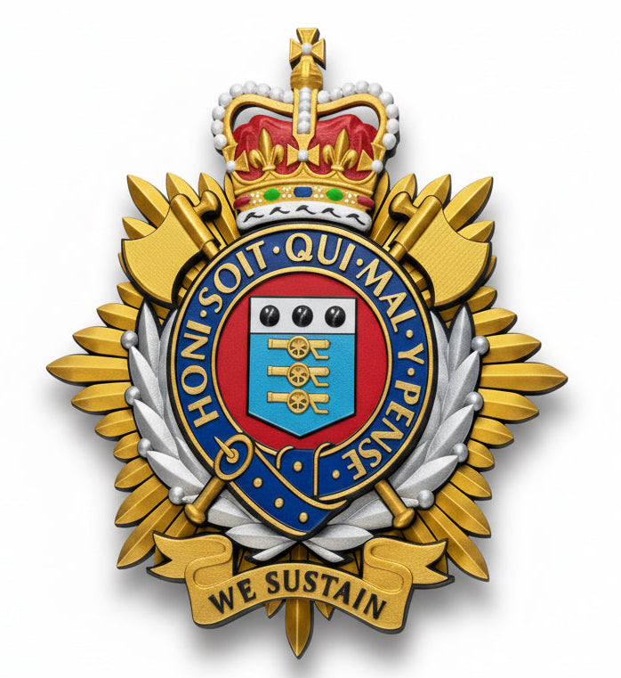 Royal Logistics Corps Cap Badge Queens Crown