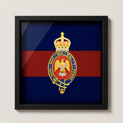 Blues and Royals Cypher Cap Badge Display Frame – King's Crown - Precision Military Emblems 