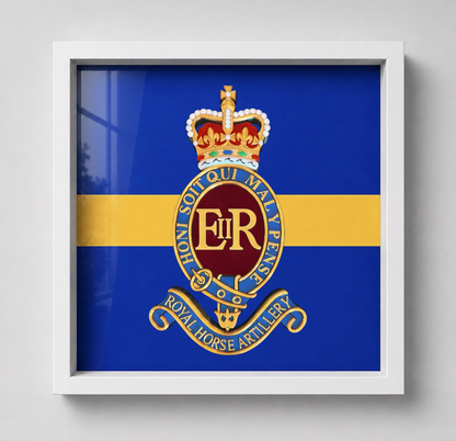 7th Parachute Regiment Royal Horse Artillery (7 Para RHA) Cap Badge & Stable Belt Display Frame - Precision Military Emblems 