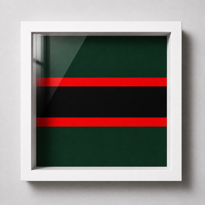 Royal Green Jackets Silver Cap Badge Display Frame - Precision Military Emblems 