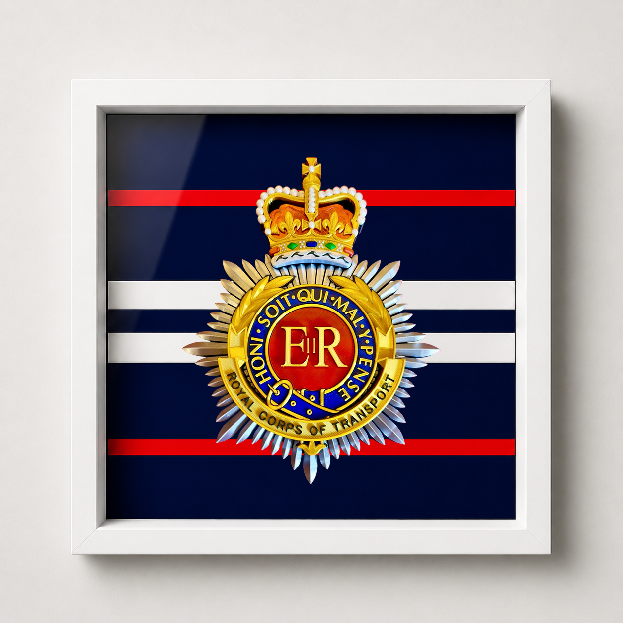 Royal Corps of Transport Cap Badge Display Frame - Precision Military Emblems 