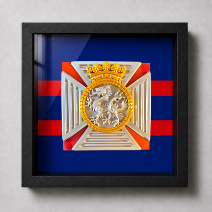 Duke of Edinburgh's Royal Regiment Cap Badge Display Frame - Precision Military Emblems 