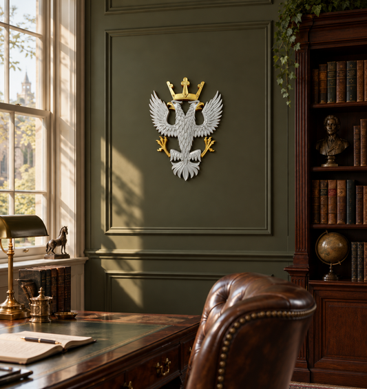 Mercian Regiment Cap Badge with double-headed eagle and Saxon Crown