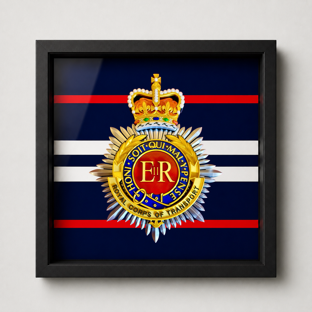 Royal Corps of Transport Cap Badge Display Frame - Precision Military Emblems 