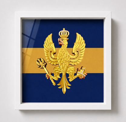 14th/20th King's Hussars Cap Badge Display Frame - Precission Military Emblms 