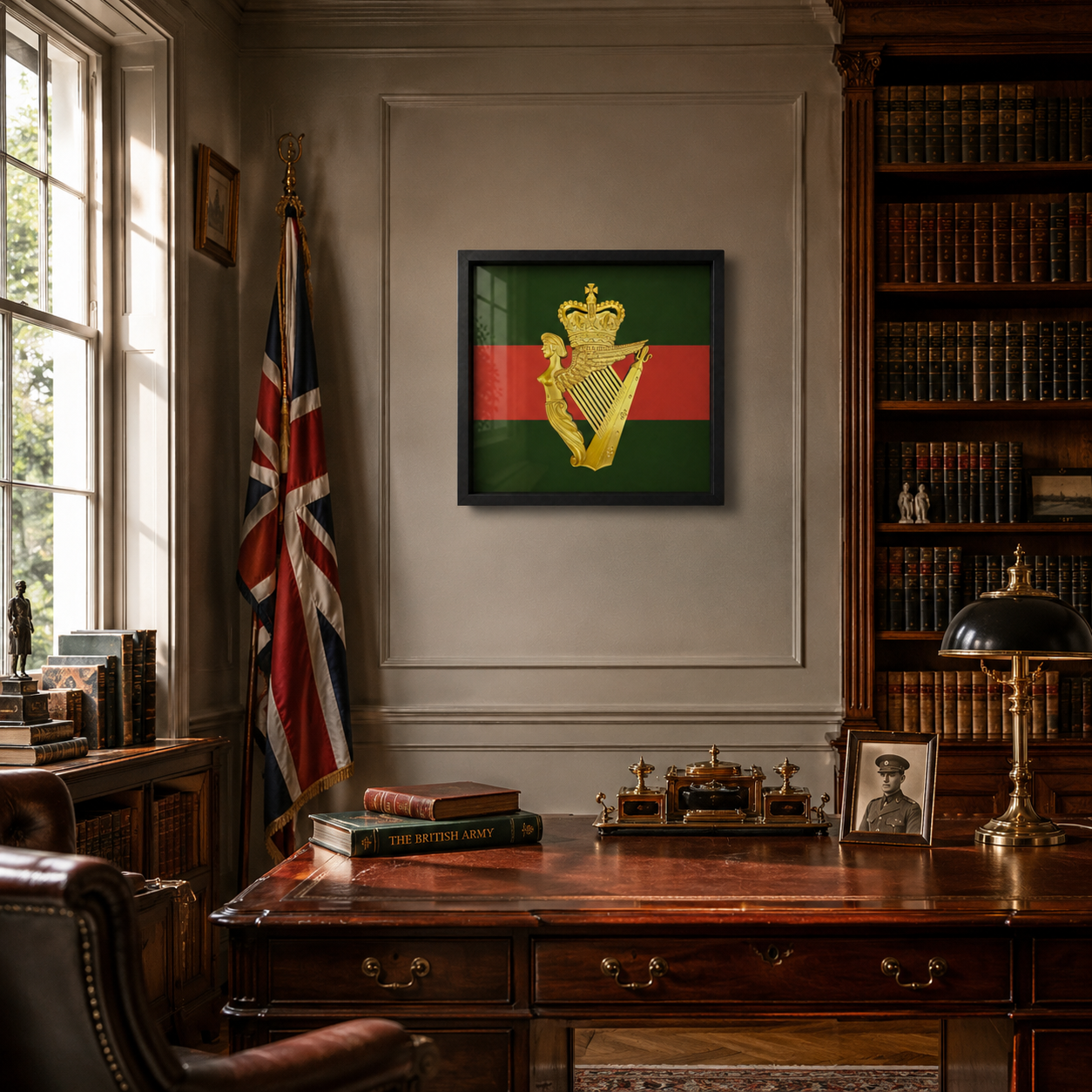 Ulster Defence Regiment Cap Badge Display Frame - Precision Military Emblems 
