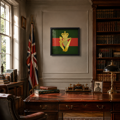 Ulster Defence Regiment Cap Badge Display Frame - Precision Military Emblems 