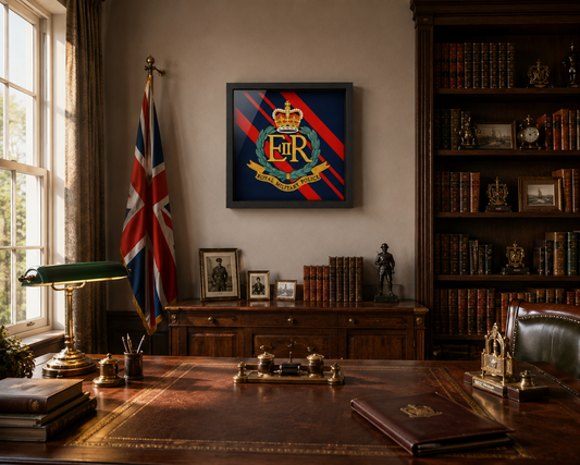 Royal Military Police Cap Badge Display Frame – Queen's Crown - Precision Military Emblems 