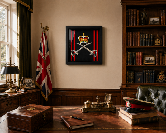 Royal Army Physical Training Corps (RAPTC) Cap Badge Display Frame - Precision Military Emblems 