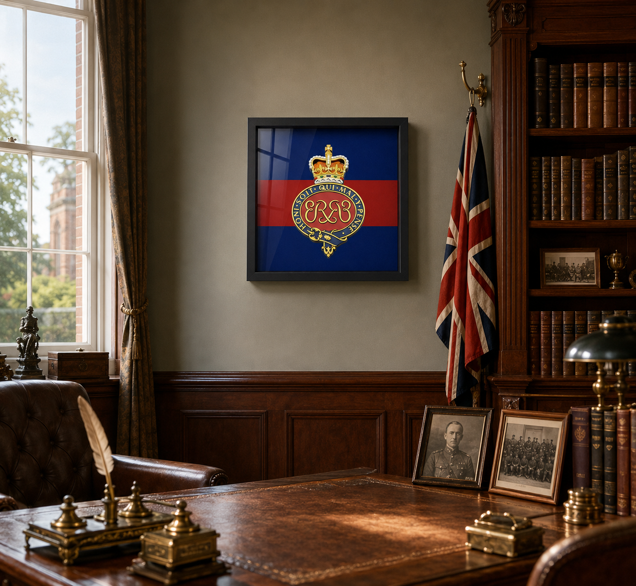 Grenadier Guards Queen's Crown Royal Cypher Display Frame - Precision Military Emblems 