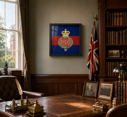 Grenadier Guards Queen's Crown Royal Cypher Display Frame - Precision Military Emblems 
