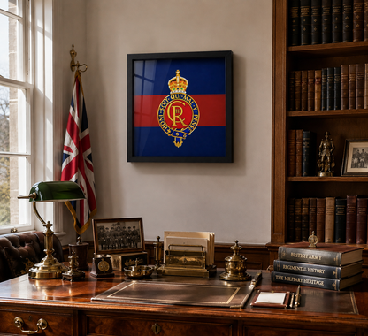 Household Cavalry King's Crown Display Frame - Precision Military Emblems