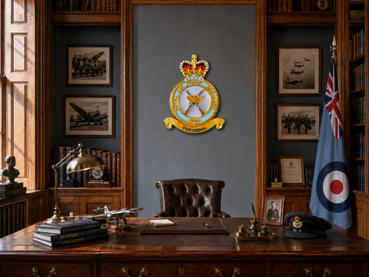 Royal Air Force Regimental Crest Queen's Crown - Precision Military Emblems 