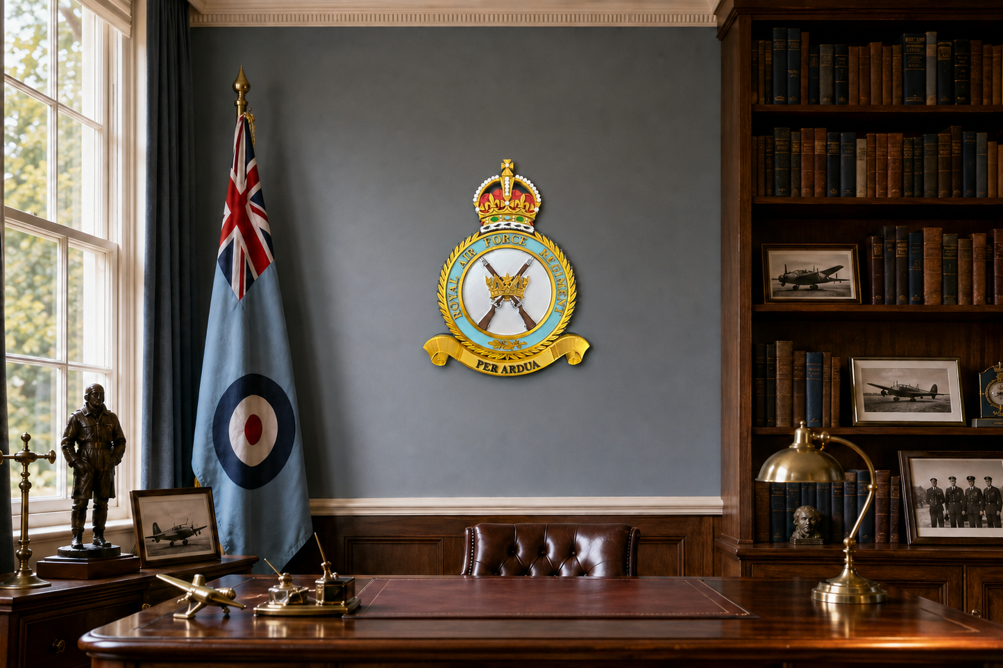 Royal Air Force Regiment Badge – King's Crown - Precision Military Emblems 