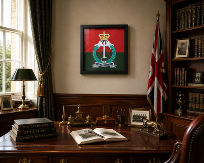Royal Pioneer Corps Full Colour Cap Badge & Military Colours - Precision Military Emblems
