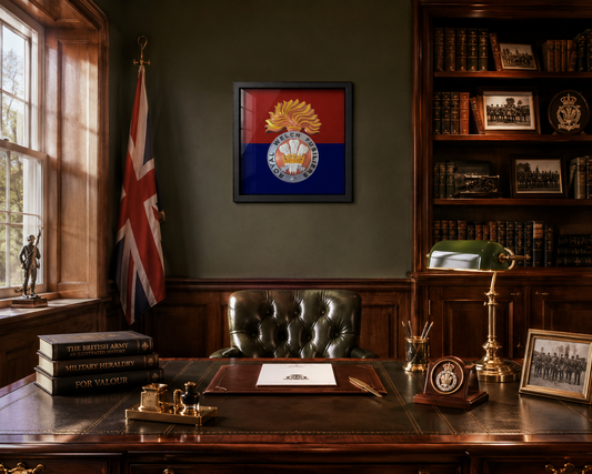 Royal Welch Fusiliers Cap Badge Display Frame - Precision Military Emblems 