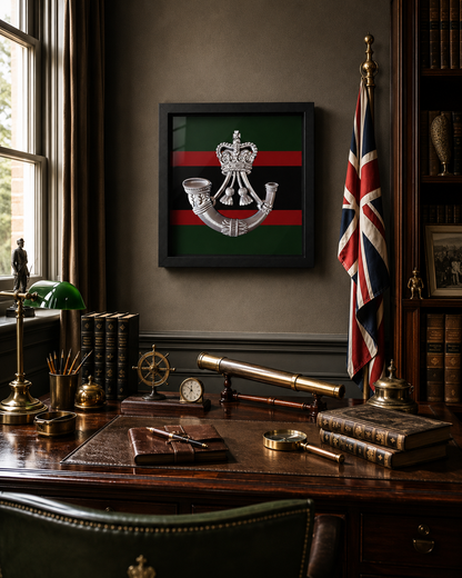 The Rifles Cap Badge Display Frame – Queen's Crown - Precision Military Emblems 