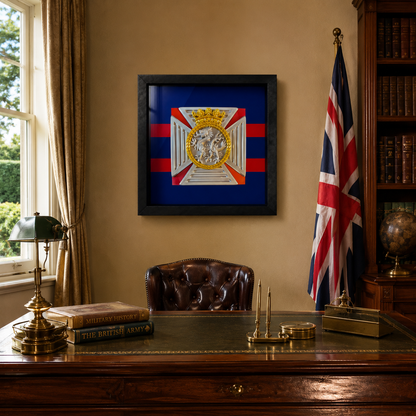 Duke of Edinburgh's Royal Regiment Cap Badge Display Frame - Precision Military Emblems 