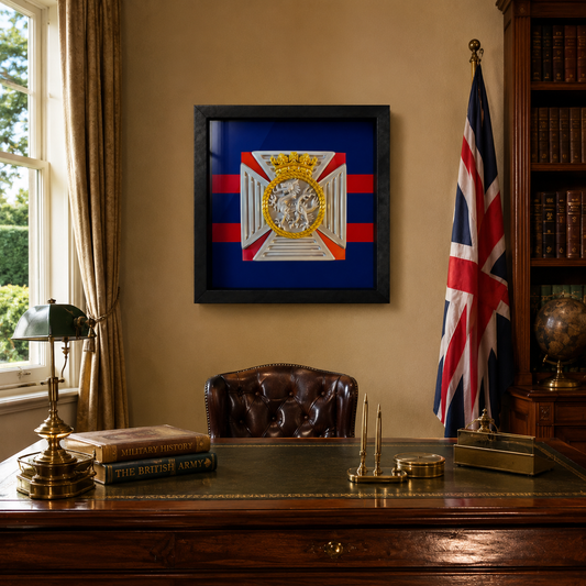 Duke of Edinburgh's Royal Regiment Cap Badge Display Frame - Precision Military Emblems 