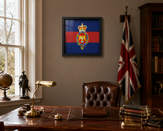 Blues and Royals Cypher Cap Badge Display Frame – Queen's Crown - Precision Military Emblems 