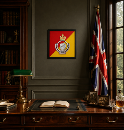 Royal Armoured Corps Cap Badge Display Frame - Precision Military Emblems 