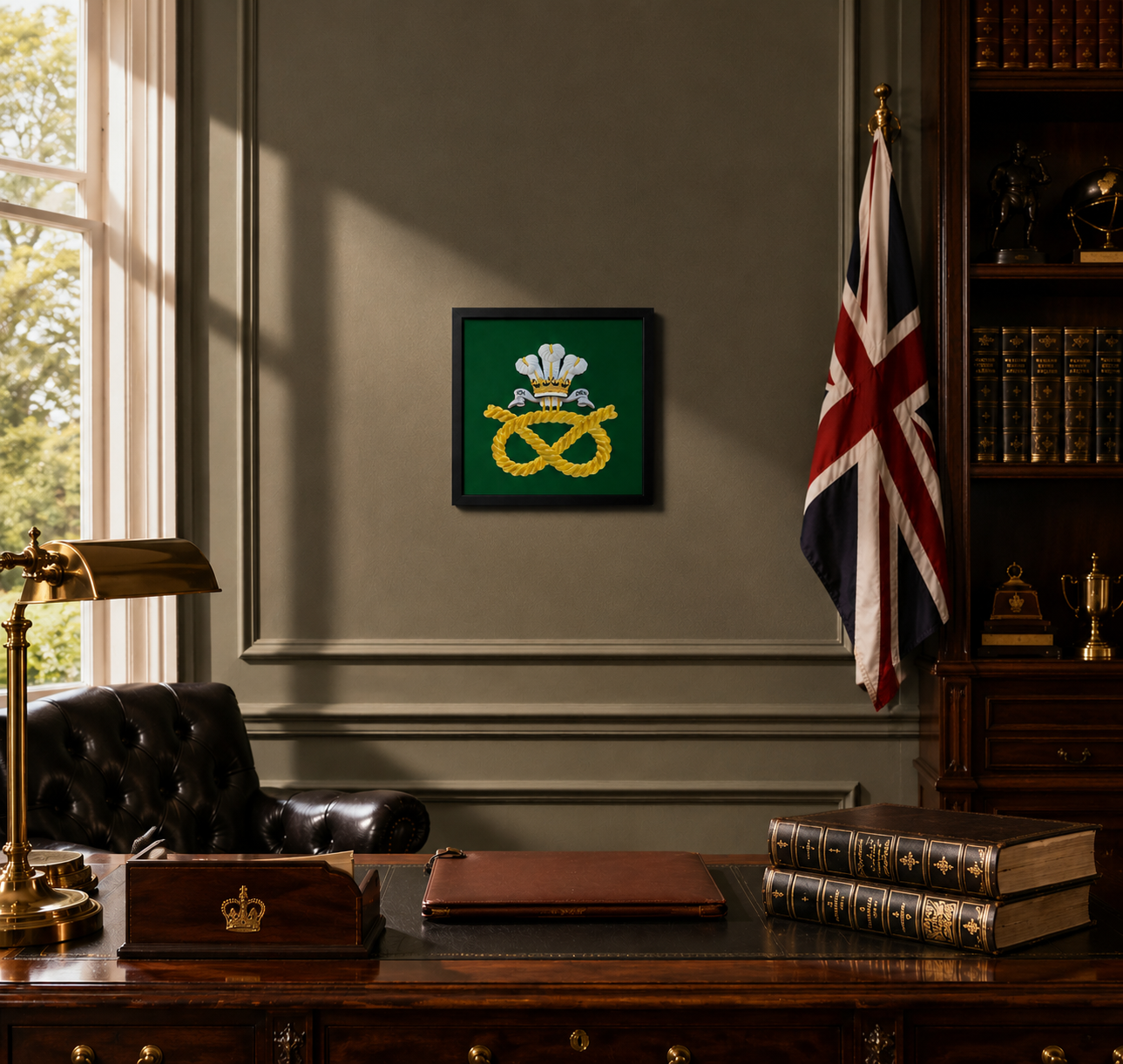 Staffordshire Regiment Cap Badge Display Frame - Precision Military Emblems 