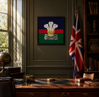 The Royal Welsh Cap Badge Display Frame - Precision Military Emblems 