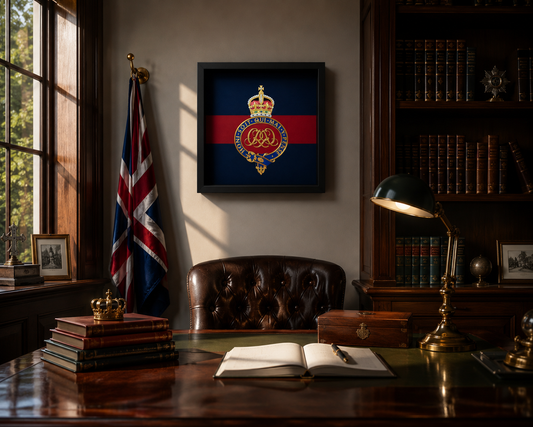 Grenadier Guards Cap Badge Display Frame – King's Crown - Precision Military Emblems 