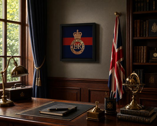 Blues and Royals Cap Badge Display Frame – Queen's Crown - Precision Military Emblems 