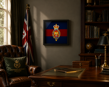 Blues and Royals Cypher Cap Badge Display Frame – Queen's Crown - Precision Military Emblems 