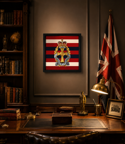 Queen Alexandra's Royal Army Nursing Corps Queen's Crown Cap Badge Display Frame | Officially Licensed - Precision Military Emblems 