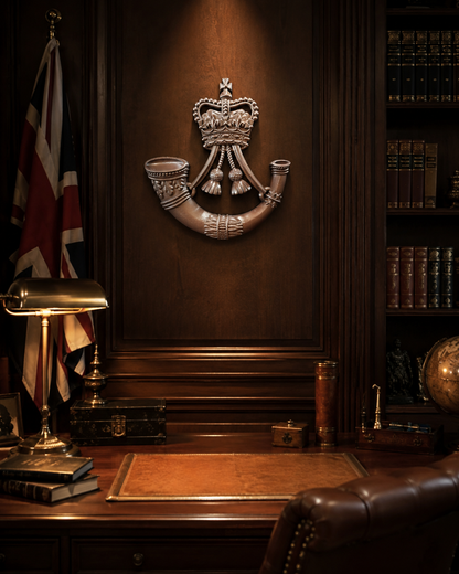 The Rifles 3D Printed Cap Badge (Queen's Crown) - Precision Military Emblems