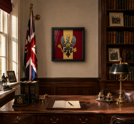 King's Royal Hussars Display Frame - Preccision Military Emblems 