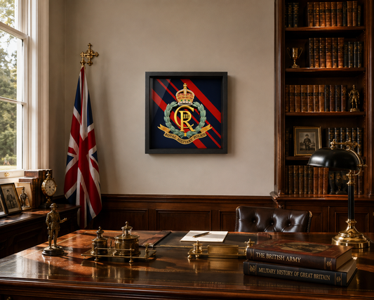 Royal Military Police Cap Badge Display Frame – King's Crown