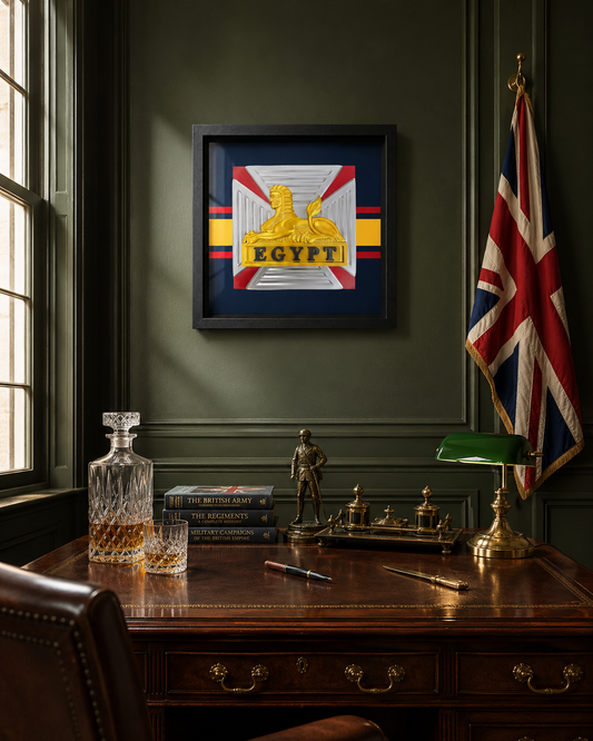 The Royal Gloucestershire, Berkshire and Wiltshire Regiment Cap Badge Display Frame Precision Military Emblems 
