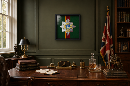 Worcestershire and Sherwood Foresters Cap Badge Display Frame - Preciion Military Emblems 