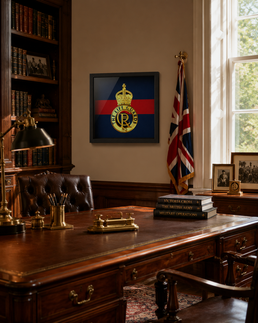Life Guards Cap Badge Display Frame – King's Crown - Precision Military Emblems 