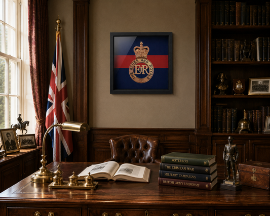 Blues and Royals Cap Badge Display Frame – Queen's Crown - Precision Military Emblems 