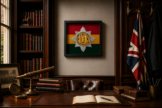 Royal Dragoon Guards Cap Badge Display Frame - Precision Military Emblems 