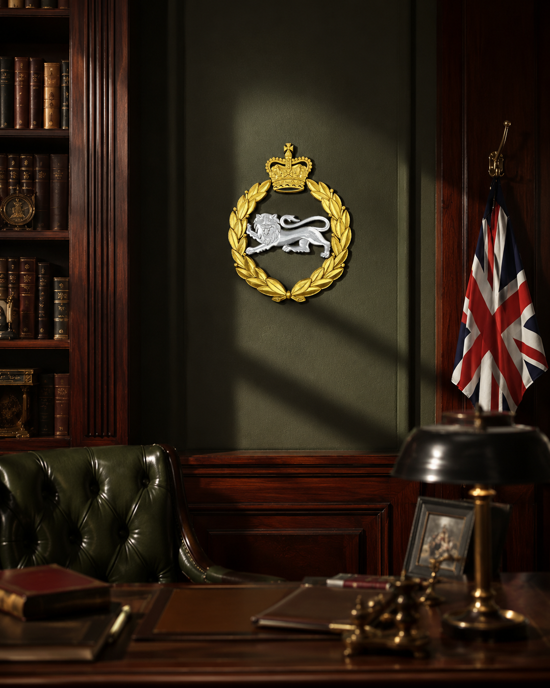 King's Own Royal Border Regiment Silver and Gold Cap Badge - Precision Military Emblems 