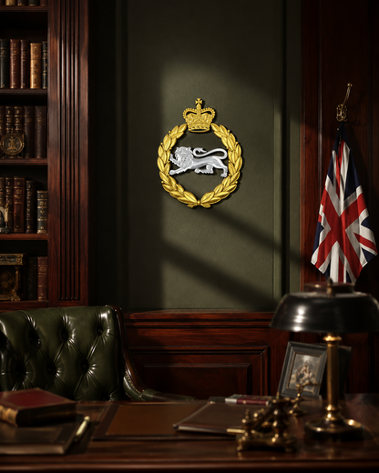 King's Own Royal Border Regiment Silver and Gold Cap Badge - Precision Military Emblems 