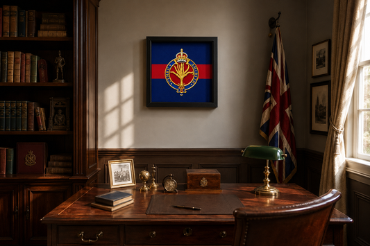 Welsh Guards Cap Badge Display Frame – King's Crown - Precision Military Emblems 