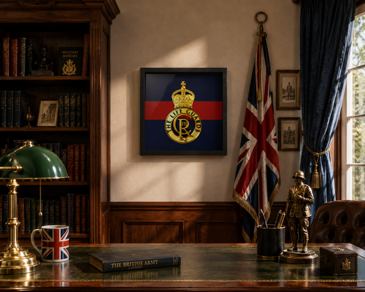 Life Guards Cap Badge Display Frame – King's Crown - Precision Military Emblems 